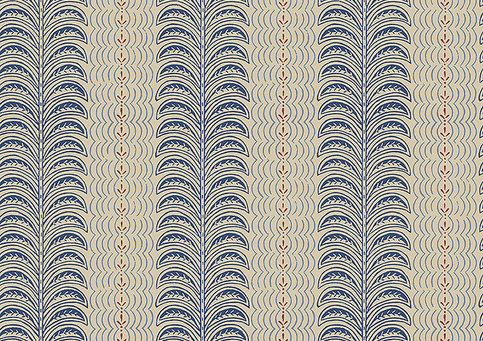 Land & Shore Fintra Stripe (Blackout), Blue Red - Twist&Fit Roller Blind - Image 6